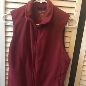 L.L. Bean fleece vest